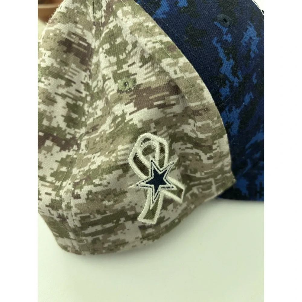 New Era 39THIRTY Dallas Cowboys NFL Blue/Gray Camo Cap Hat Flexfit L/XL
